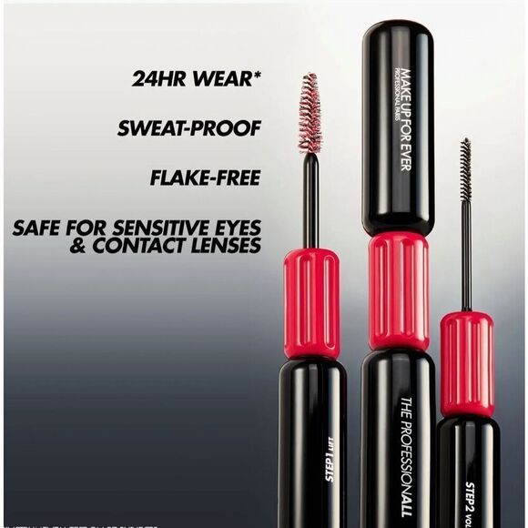 MAKEUP FOREVER The Professionall 24HR Double Ended Lifting & Volumizing Mascara- - Picture 1 of 6